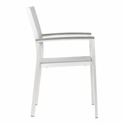 Alternative view of Cheap ???? Brika Home ArmDining Chair In Brushed Aluminum ✔️