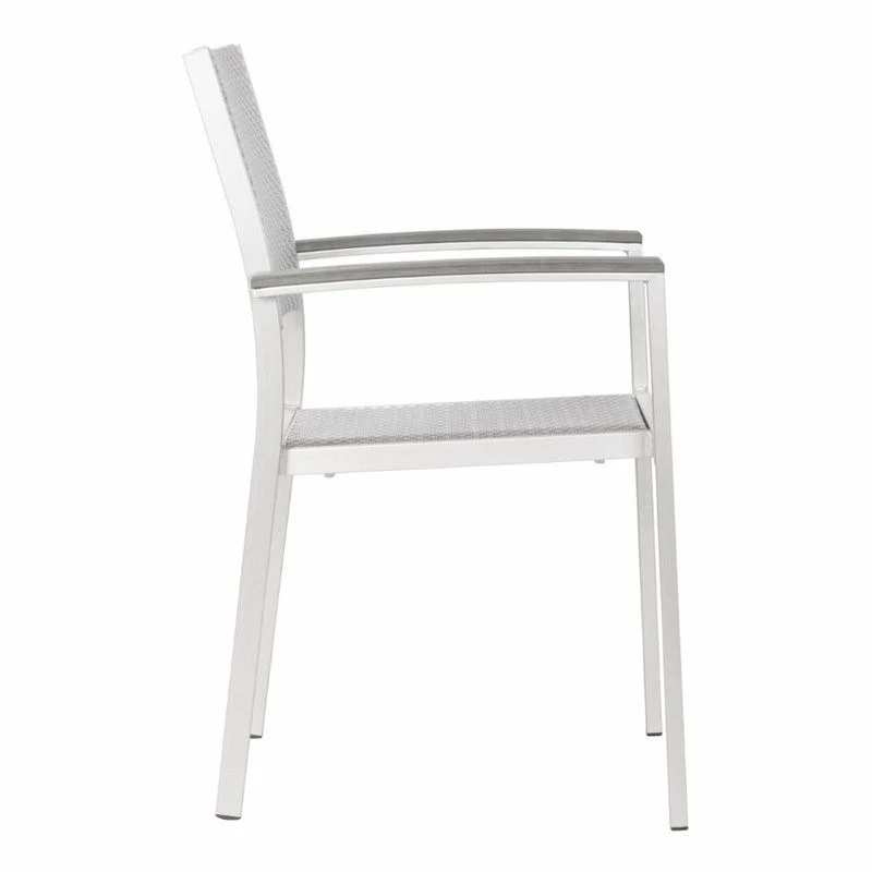 Cheap ???? Brika Home ArmDining Chair In Brushed Aluminum ✔️ 2 Cheap ???? Brika Home ArmDining Chair In Brushed Aluminum ✔️ - Image 2