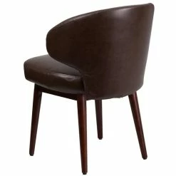 Best Sale ❤️ Flash Furniture Leather Lounge Chair In Brown And Walnut ⌛ 6 Best Sale ❤️ Flash Furniture Leather Lounge Chair In Brown And Walnut ⌛ -Flash Furniture Shop 1521055 2 L