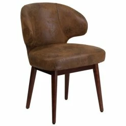 Top 10 ???? Flash Furniture Bomber Microfiber Lounge Chair In Brown And Walnut ????