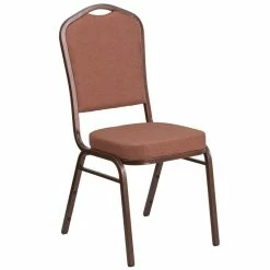 Best Pirce ???? Flash Furniture Fabric Banquet Chair In Coppervein And Brown ????