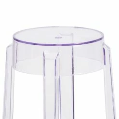 Alternative view of Buy ⌛ Flash Furniture 26" Backless Transparent Counter Stool ????