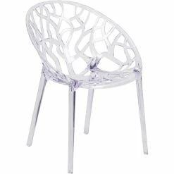 Best reviews of ???? Flash Furniture Specter Transparent Stacking Side Dining Chair ⭐