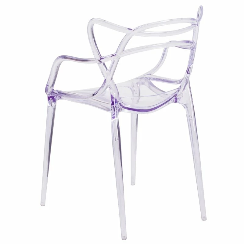 Outlet ???? Flash Furniture Transparent Stacking Side Chair ???? 3 Outlet ???? Flash Furniture Transparent Stacking Side Chair ???? - Image 3