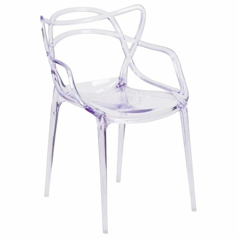 Outlet ???? Flash Furniture Transparent Stacking Side Chair ???? 1 Outlet ???? Flash Furniture Transparent Stacking Side Chair ????