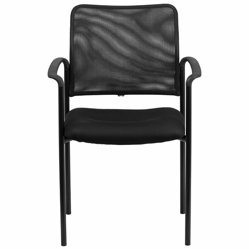 Best Sale ???? Flash Furniture Mesh Stacking Side Arm Chair In Black ???? 4 Best Sale ???? Flash Furniture Mesh Stacking Side Arm Chair In Black ???? - Image 4