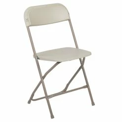 Promo ???? Flash Furniture Hercules Plastic Folding Chair In Beige ????