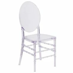Alternative view of Outlet ???? Flash Furniture Ice Florence Transparent Stacking Chair ????
