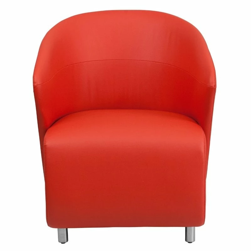 Best Sale ✨ Flash Furniture Leather Reception Chair In Red ???? 4 Best Sale ✨ Flash Furniture Leather Reception Chair In Red ???? - Image 4