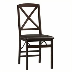 Cheap ???? Bowery Hill 18" X Back Dining Chair In Espresso (Set Of 2) ⌛