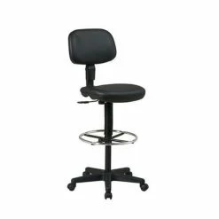 Alternative view of Flash Sale ???? Scranton & Co Sculptured Seat And Back Vinyl Drafting Chair ⌛