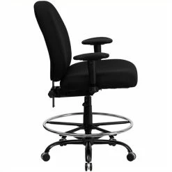 Alternative view of Outlet ⌛ Scranton & Co Fabric Drafting Chair With Arms In Black ????