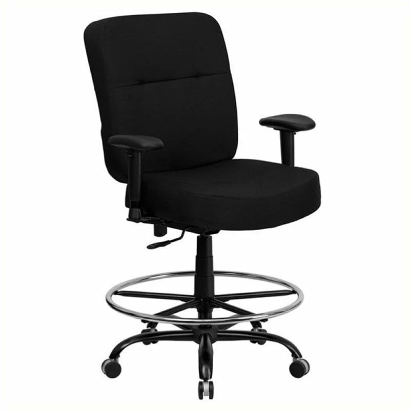 Best deal ???? Scranton & Co Fabric Drafting Chair With Arms In Black ⭐ 1 Best deal ???? Scranton & Co Fabric Drafting Chair With Arms In Black ⭐