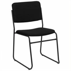 Alternative view of Best deal ???? Scranton & Co Stacking Chair With Sled Base In Black ????
