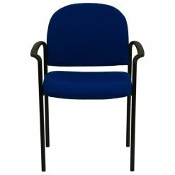 Best reviews of ???? Scranton & Co Side Office Stacking Chair In Navy Blue ????