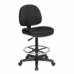 Best deal ❤️ Scranton & Co Adjustable Drafting Chair With Stool Kit In Black ????