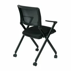 Cheapest ⌛ Scranton & Co Mesh Back Folding Chair In Black (Set Of 2) ????