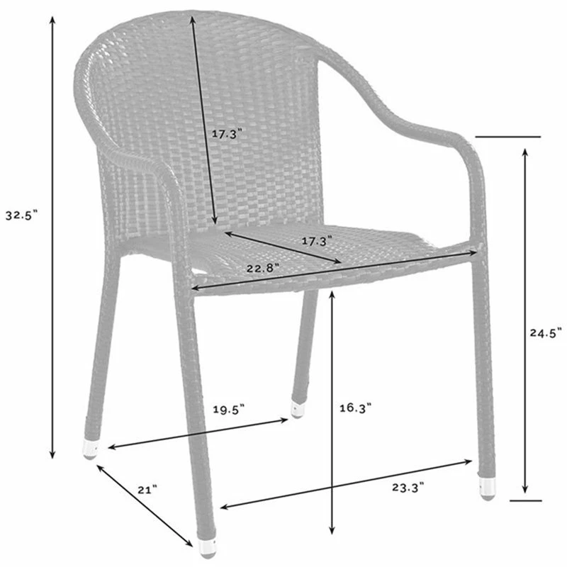 Coupon ???? Bowery Hill Wicker Patio Chair In White (Set Of 2) ???? 3 Coupon ???? Bowery Hill Wicker Patio Chair In White (Set Of 2) ???? - Image 3