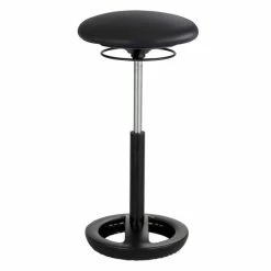 Best Pirce ???? Safco Twixt Active 32" Backless Drafting Chair In Black Vinyl ????