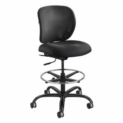 Coupon ???? Safco Vue Adjustable Drafting Chair In Black ❤️