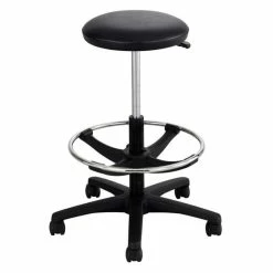 Cheap ✔️ Safco Adjustable Backless Drafting Chair In Black ????