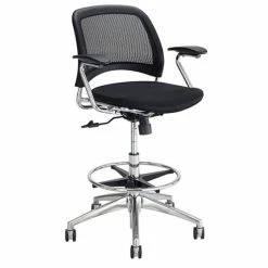 Outlet ???? Safco Mesh Extended Height Drafting Chair In Black ????