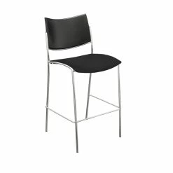 New ???? Mayline Escalate Plastic Back Cushioned Stacking Stool (Set Of 2) ????