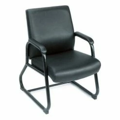 Promo ???? Boss Office Products Caressoft Executive Guest Chair With Sled Base ⌛