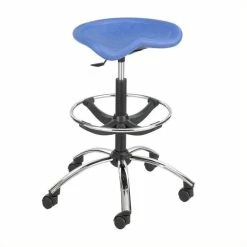 Best deal ✨ Safco Sit-Star Blue Drafting Chair With Chrome Base ????