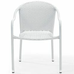 Brand new ⌛ Crosley Furniture Crosley Palm Harbor Wicker Patio Stackable Chair In White (Set Of 4) ???? 7 Brand new ⌛ Crosley Furniture Crosley Palm Harbor Wicker Patio Stackable Chair In White (Set Of 4) ???? -Flash Furniture Shop 1649062 2 L