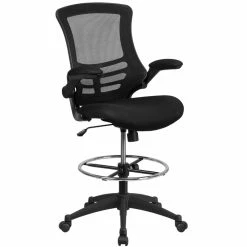 Best deal ✨ Flash Furniture Mid Back Mesh Drafting Stool In Black ????