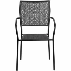 Cheap ???? Flash Furniture Stackable Steel Square Back Patio Dining Side Chair In Black ???? 7 Cheap ???? Flash Furniture Stackable Steel Square Back Patio Dining Side Chair In Black ???? -Flash Furniture Shop 1669670 3 L