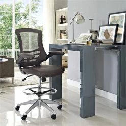 Top 10 ❤️ Scranton & Co Mesh Drafting Stool In Brown ???? 7 Top 10 ❤️ Scranton & Co Mesh Drafting Stool In Brown ???? -Flash Furniture Shop 1786833 3 L