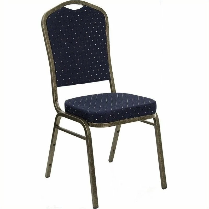 Best Pirce ❤️ Bowery Hill Banquet Stacking Chair In Navy Blue ???? 1 Best Pirce ❤️ Bowery Hill Banquet Stacking Chair In Navy Blue ????
