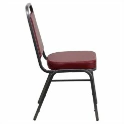 Best deal ⭐ Bowery Hill Banquet Stacking Chair In Silver And Burgundy ???? 6 Best deal ⭐ Bowery Hill Banquet Stacking Chair In Silver And Burgundy ???? -Flash Furniture Shop 1816169 2 L