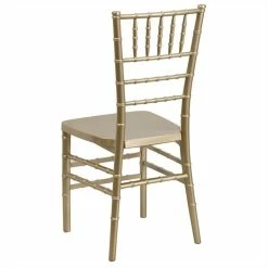 Budget ⌛ Bowery Hill Gold Resin Stacking Chiavari Dining Chair ???? -Flash Furniture Shop 1816204 3 L