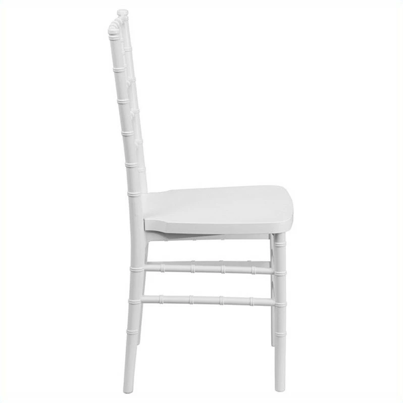 Buy ???? Bowery Hill Resin Stacking Chiavari Dining Chair In White ???? 2 Buy ???? Bowery Hill Resin Stacking Chiavari Dining Chair In White ???? - Image 2