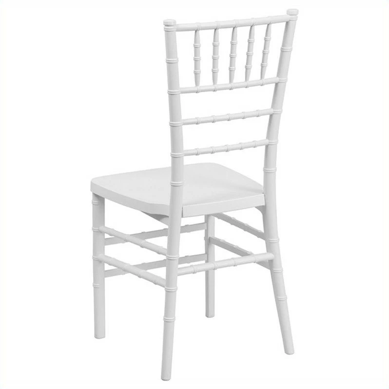 Buy ???? Bowery Hill Resin Stacking Chiavari Dining Chair In White ???? 3 Buy ???? Bowery Hill Resin Stacking Chiavari Dining Chair In White ???? - Image 3