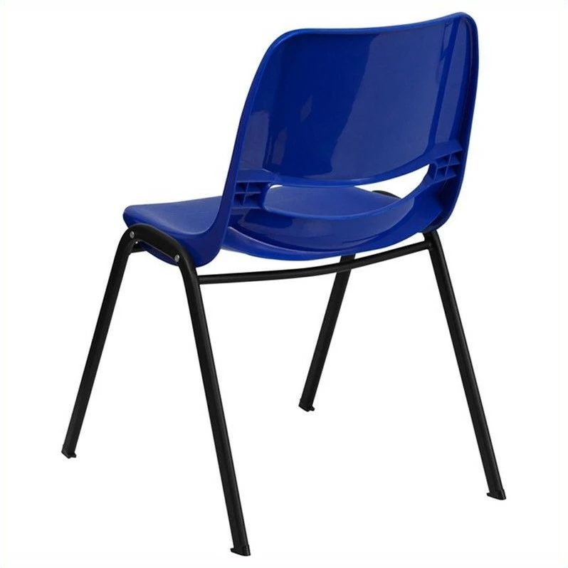 Best Pirce ???? Bowery Hill Ergonomic Shell Stacking Chair In Navy ???? 3 Best Pirce ???? Bowery Hill Ergonomic Shell Stacking Chair In Navy ???? - Image 3