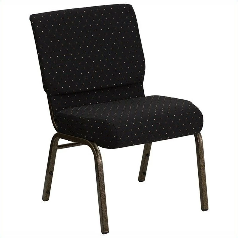 Best Pirce ???? Bowery Hill Dotted Church Stacking Guest Chair In Black ???? 2 Best Pirce ???? Bowery Hill Dotted Church Stacking Guest Chair In Black ???? - Image 2