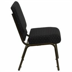 Best Pirce ???? Bowery Hill Dotted Church Stacking Guest Chair In Black ???? 6 Best Pirce ???? Bowery Hill Dotted Church Stacking Guest Chair In Black ???? -Flash Furniture Shop 1816540 2 L