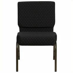 Best Pirce ???? Bowery Hill Dotted Church Stacking Guest Chair In Black ????