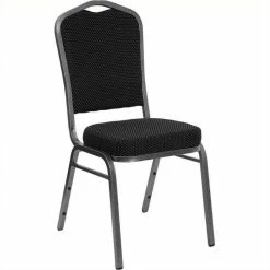 Best deal ???? Bowery Hill Banquet Stacking Chair In Silver Vein Metal ????