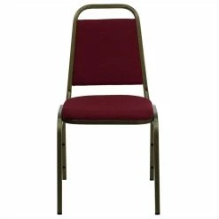 Alternative view of Promo ???? Bowery Hill Banquet Stacking Chair In Burgundy And Gold ????