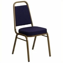 Promo ???? Bowery Hill Stacking Banquet Stacking Chair In Blue ????