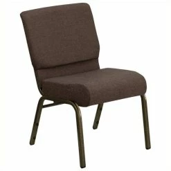 Top 10 ⭐ Bowery Hill Stacking Church Stacking Guest Chair In Brown ????