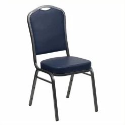 Best reviews of ???? Bowery Hill Banquet Stacking Chair In Navy ✔️