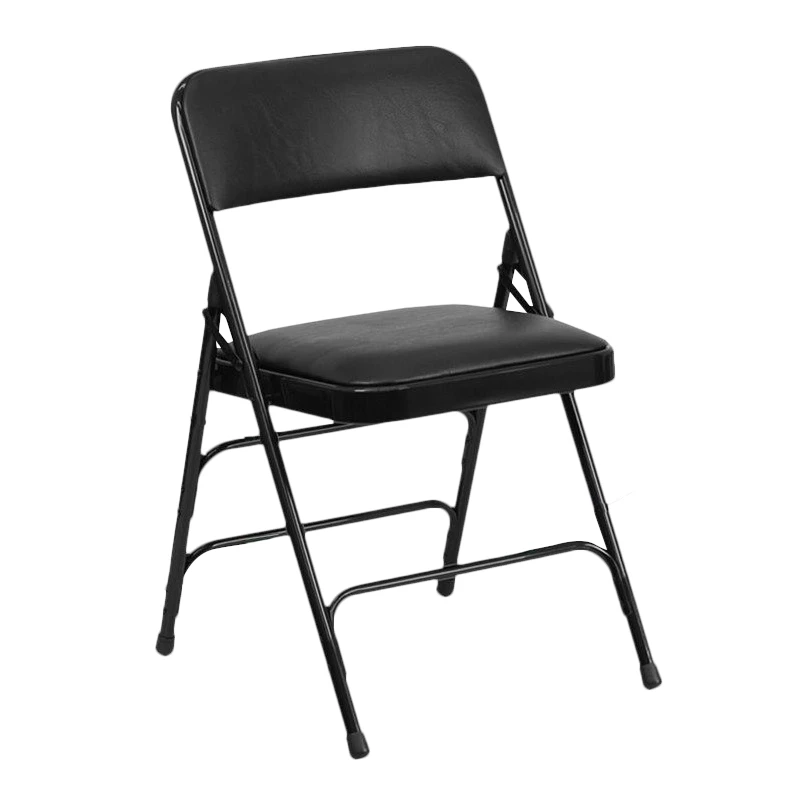 Cheapest ???? Bowery Hill Transitional Upholstered Metal Folding Chair In Black ???? 1 Cheapest ???? Bowery Hill Transitional Upholstered Metal Folding Chair In Black ????
