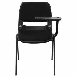 Alternative view of Best reviews of ???? Bowery Hill Padded Ergonomic Shell Stacking Folding Chair In Black ⭐