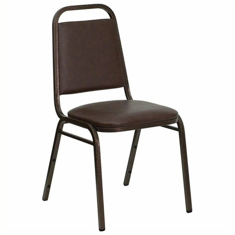 Best Pirce ???? Bowery Hill Banquet Stacking Chair In Brown And Copper ???? 1 Best Pirce ???? Bowery Hill Banquet Stacking Chair In Brown And Copper ????